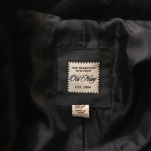 Old Navy Black Pea Coat - Picture 4 of 5